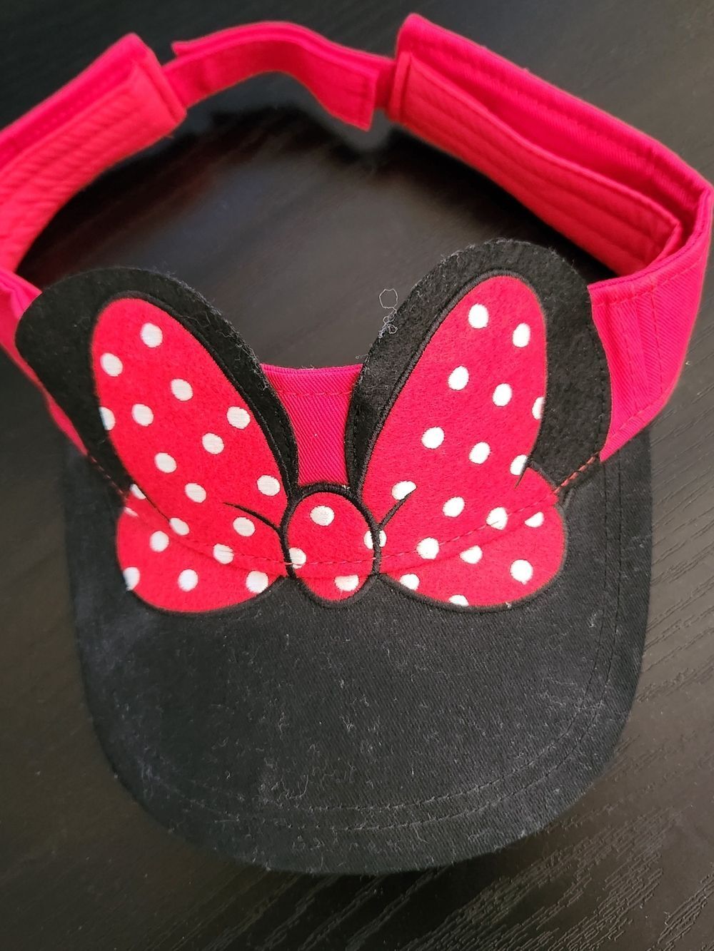 Disney Parks Authentic Mini Mouse Womens - Adult Sun Visor Adjustable Cotton